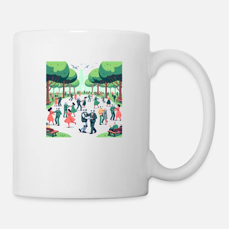 Gemeinsamer Rhythmus - Tasse - Weiß