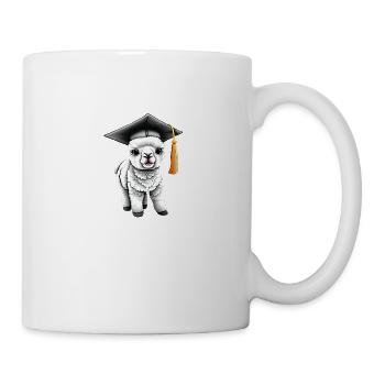 Bachelor Absolvent Schulabschluss Alpaka Studium - Tasse - Weiß - Rechts