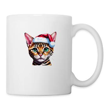 Christmas Bengal Kitten Bengal Cat Kitten - Mug - white - Right