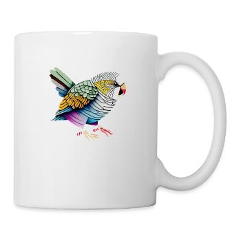 Calopsitte Perruche Oiseau Propriétaire d’oiseau - Mug blanc - blanc - Droite