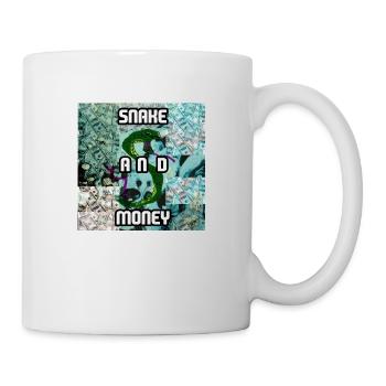 Schlange und Geld - Tasse - Weiß - Rechts