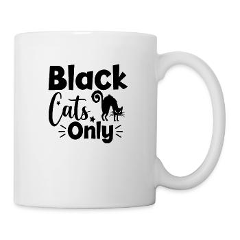 Black Cats Only - Tasse - Weiß - Rechts
