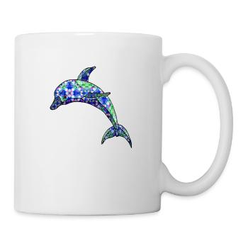 Delfin - Tasse - Weiß - Rechts