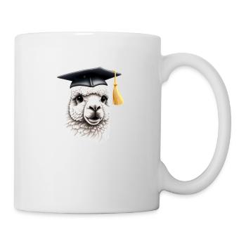 Bachelor Graduate School Leaving Certificate Alpaca Studies - Mug - white - Right