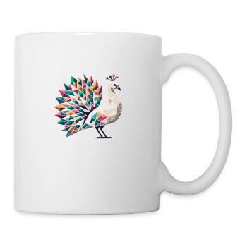 Pfau //peacock - Tasse - Weiß - Rechts