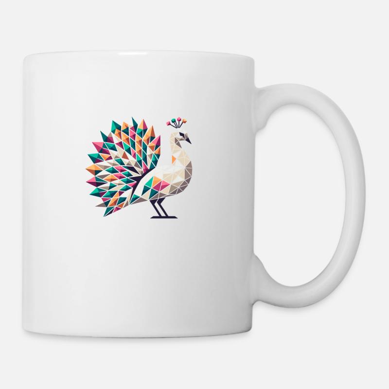 Pfau //peacock - Tasse - Weiß