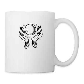 Tattoo Mystic Hands And Mystical crystal Ball - Mug - white - Right