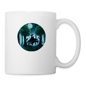 Piano im Wald - Tasse - Weiß - Rechts