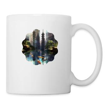 Landschaft - Tasse - Weiß - Rechts