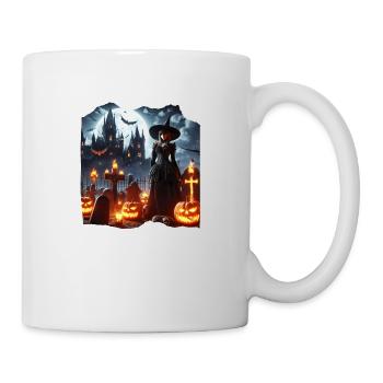 Witch Graveyard Pumpkins - Mug - white - Right