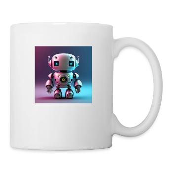 Joyeux Halloween robot mignon effrayant drôle effrayant effrayant - Mug blanc - blanc - Droite