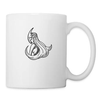 Wican Frau in Maske im Tat-Stil - Tasse - Weiß - Rechts