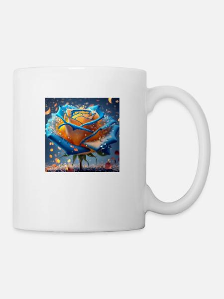 Bunte Blume - Tasse - Weiß