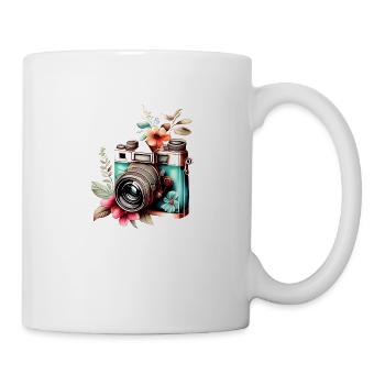 Fotograf Fotografieren Kamera Fotoapparat - Tasse - Weiß - Rechts