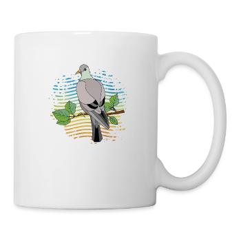 Vogel - Tasse - Weiß - Rechts