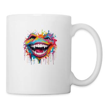 crazy laugh - Mug - white - Right