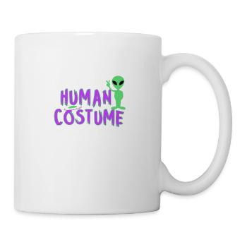 c’est mon costume humain, je suis vraiment un extraterrestre - Mug blanc - blanc - Droite