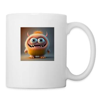 Happy Halloween cute monster tongue out scary fun - Mug - white - Right