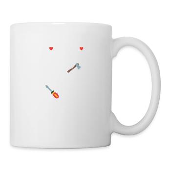 Si papi ne peut pas le réparer personne ne peut - Mug blanc - blanc - Droite