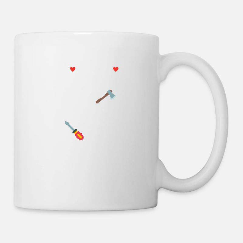 Si papi ne peut pas le réparer personne ne peut - Mug blanc - blanc