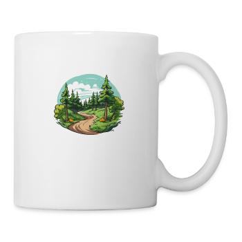 La forêt paisible - Mug blanc - blanc - Droite