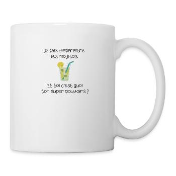 Je fais disparaitre le mojito… super-pouvoir - Mug blanc - blanc - Droite