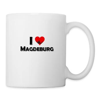 Das Magdeburg T-Shirt - I Love Magdeburg - Tasse - Weiß - Rechts