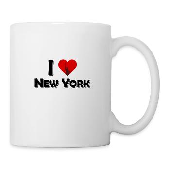 Das New York T-Shirt - I Love New York - Tasse - Weiß - Rechts