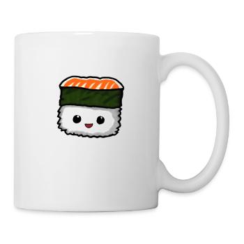 Morceau de sushi d’anime mignon mignon - Mug blanc - blanc - Droite
