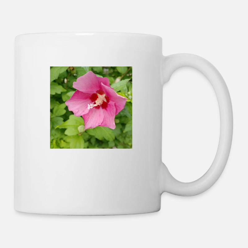 Pink Hibiscus (Shrub Marshmallow) - Mug - white
