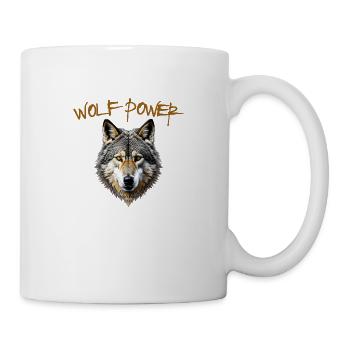 Wolf Power, the power of the wolf - Mug - white - Right