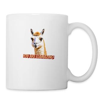 Tu es un lama incroyable et drôle - Mug blanc - blanc - Droite