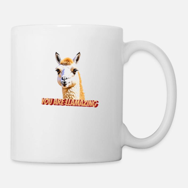 Du bist ein tolles, lustiges Lama - Tasse - Weiß