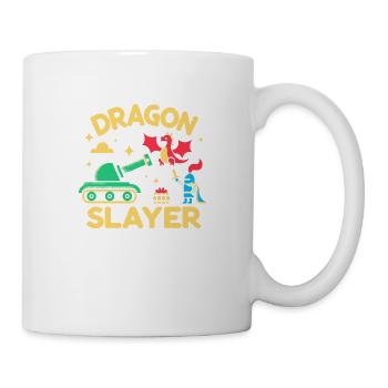 Dragon Slayer Knight Ren Faire LARP, Renaissance - Tasse - Weiß - Rechts