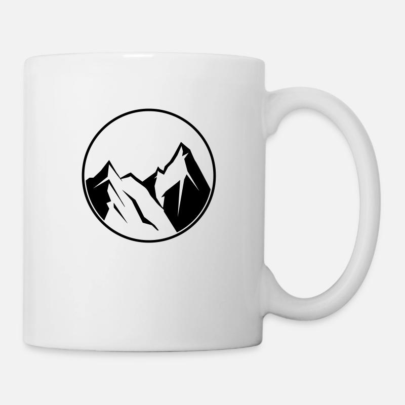 berge - Tasse - Weiß