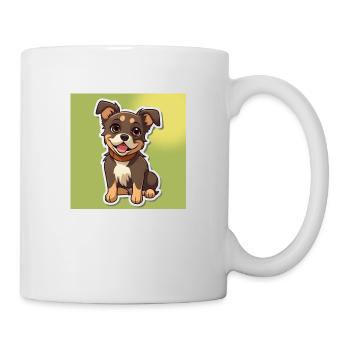 Hund Cartoon 8 - Tasse - Weiß - Rechts