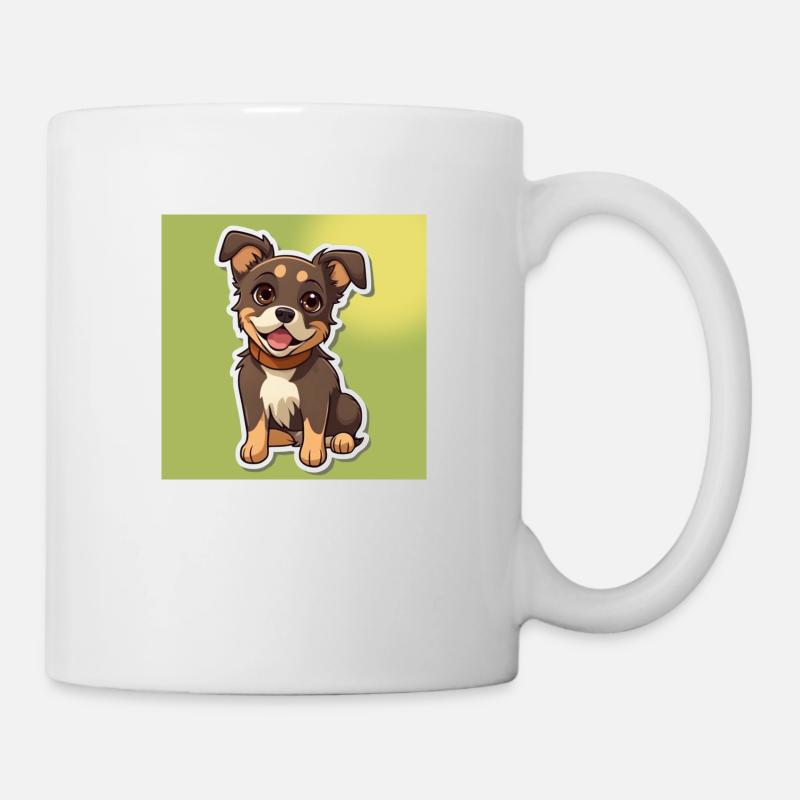 Hund Cartoon 8 - Tasse - Weiß