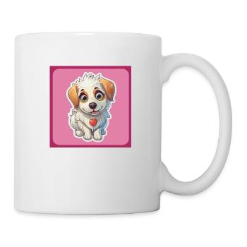 Dog Cartoon 4 - Mug - white - Right