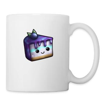 Morceau de gâteau plein de myrtille et de magie - Mug blanc - blanc - Droite