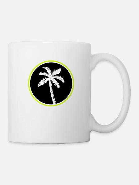 palme - Tasse - Weiß