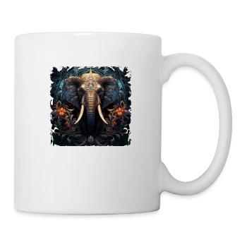 Elephant in the Rainforest Gift Wildlife Fans - Mug - white - Right