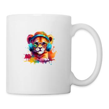 Mignon Bébé Lion Casque Enfants Mode Enfants - Mug blanc - blanc - Droite