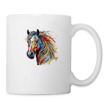 Horse Village Kids & Rider Equestrian Fans Gift - Mug - white - Right