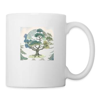 Terre Mère : L’Arbre de l’Éternité - Mug blanc - blanc - Droite