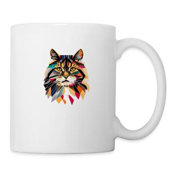 Chaton Maine Coon Cat Chat Chat Propriétaire de chat - Mug blanc - blanc - Droite