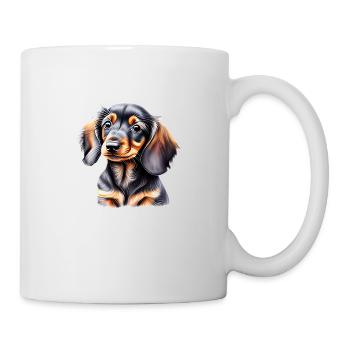 Dackelwelpe Hundehalter Dachshund Hund Hunde - Tasse - Weiß - Rechts