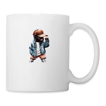 Rappeur Ours Musicien Styling Musique Lyrique Danseur - Mug blanc - blanc - Droite
