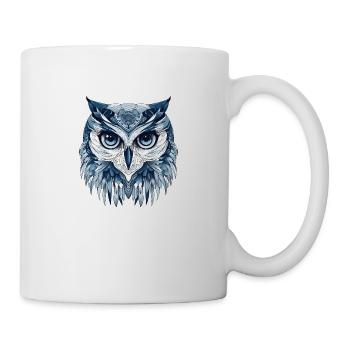 Owl Eule - Tasse - Weiß - Rechts