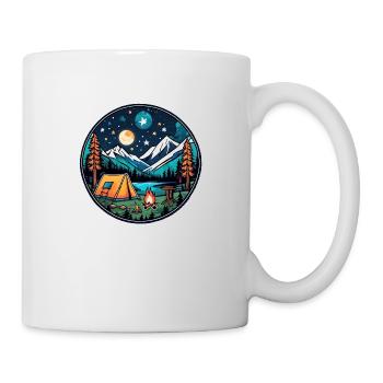 Camping & Lagerfeuer - Tasse - Weiß - Rechts