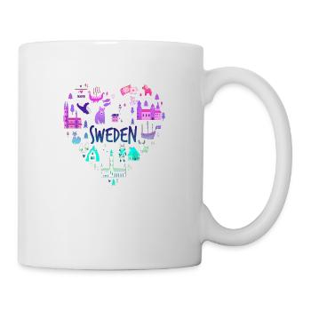 Suède Suède norden scandinavia viking lagom swe - Mug blanc - blanc - Droite